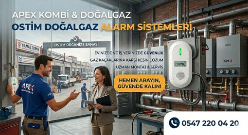 Ostim Doğalgaz Alarm Sistemleri Servisi 0547 220 04 20
