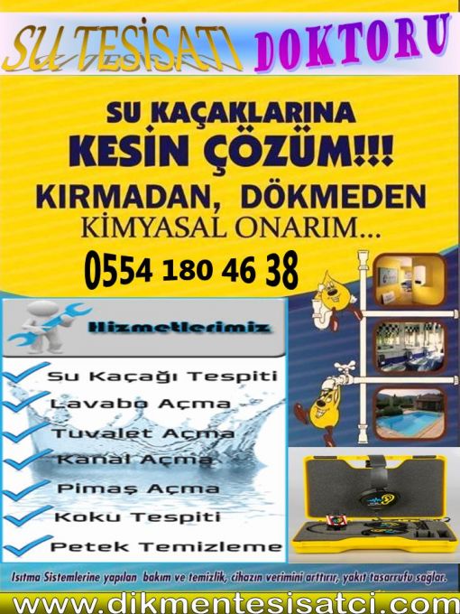 Yenimahalle su kaçak tespiti ve tamiri 0554 180 46 38